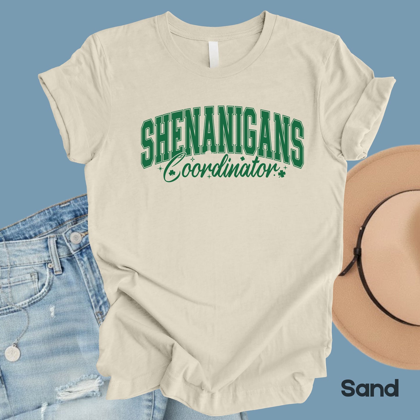 Shenanigans Coordinator St Patrick’s Day Shirts Shamrock Sweatshirt Saint Patrick Party Tees Irish Sweater For Men Women Kids