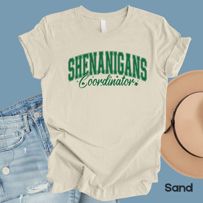 Shenanigans Coordinator St Patrick’s Day Shirts Shamrock Sweatshirt Saint Patrick Party Tees Irish Sweater For Men Women Kids