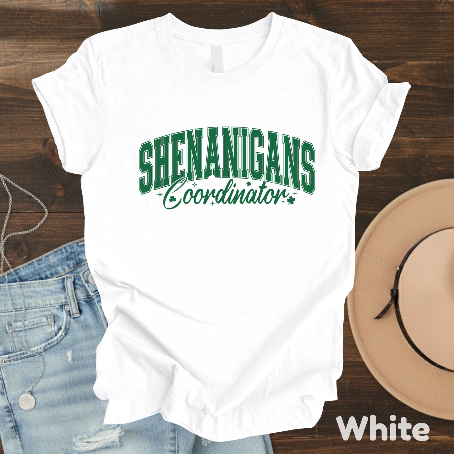 Shenanigans Coordinator St Patrick’s Day Shirts Shamrock Sweatshirt Saint Patrick Party Tees Irish Sweater For Men Women Kids