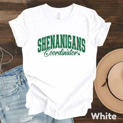 Shenanigans Coordinator St Patrick’s Day Shirts Shamrock Sweatshirt Saint Patrick Party Tees Irish Sweater For Men Women Kids
