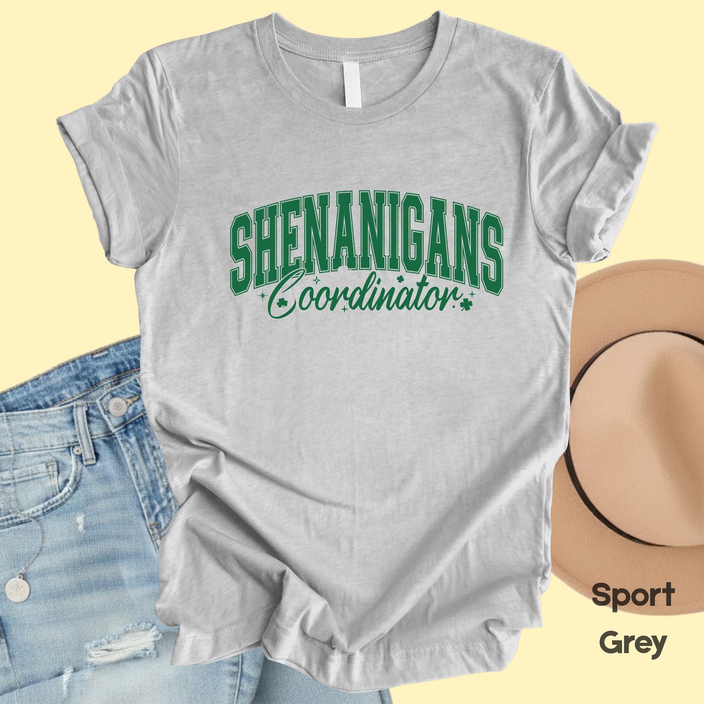 Shenanigans Coordinator St Patrick’s Day Shirts Shamrock Sweatshirt Saint Patrick Party Tees Irish Sweater For Men Women Kids