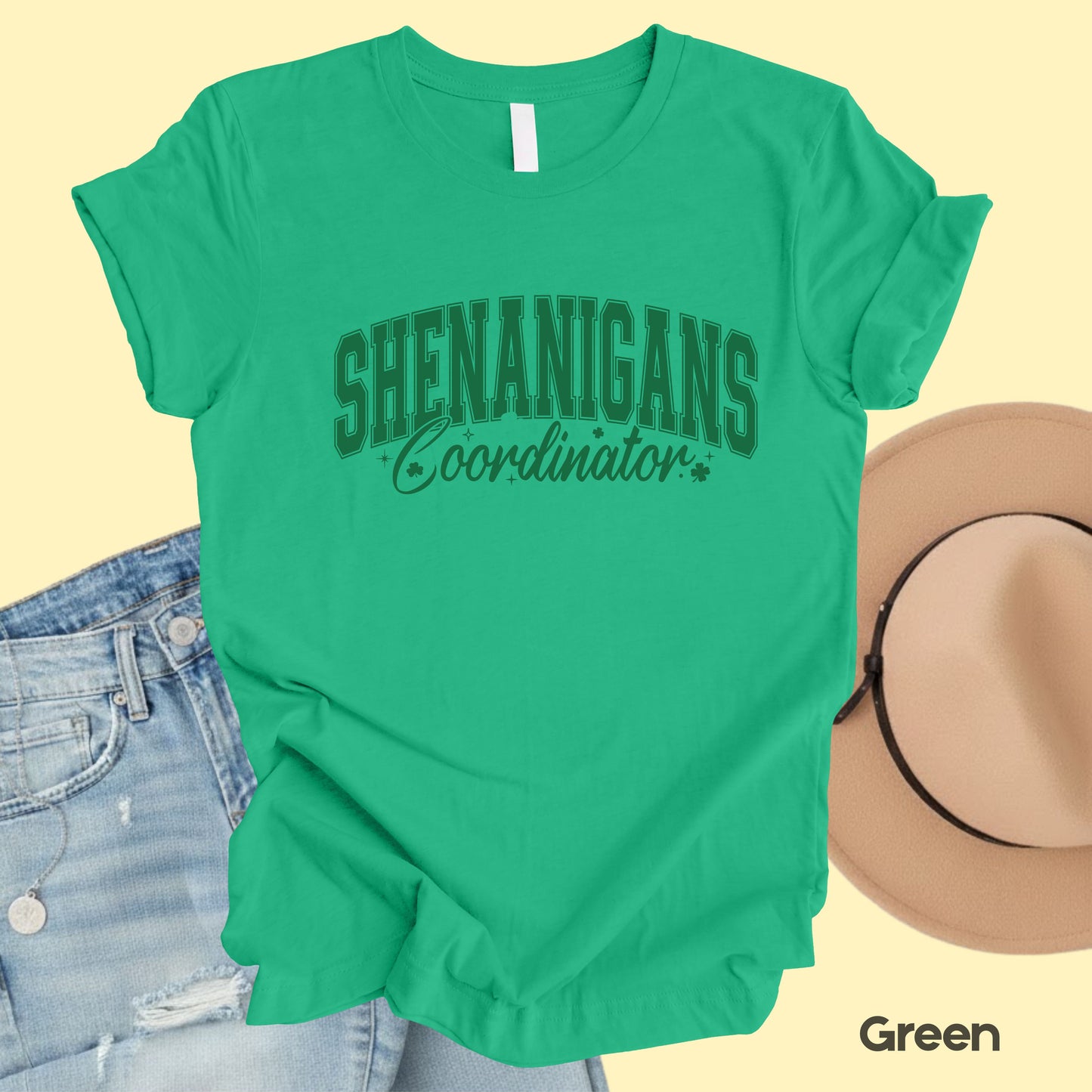 Shenanigans Coordinator St Patrick’s Day Shirts Shamrock Sweatshirt Saint Patrick Party Tees Irish Sweater For Men Women Kids