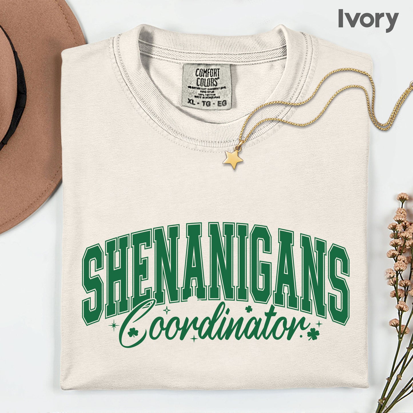 Shenanigans Coordinator St Patrick’s Day Shirts Shamrock Sweatshirt Saint Patrick Party Tees Irish Sweater For Men Women Kids