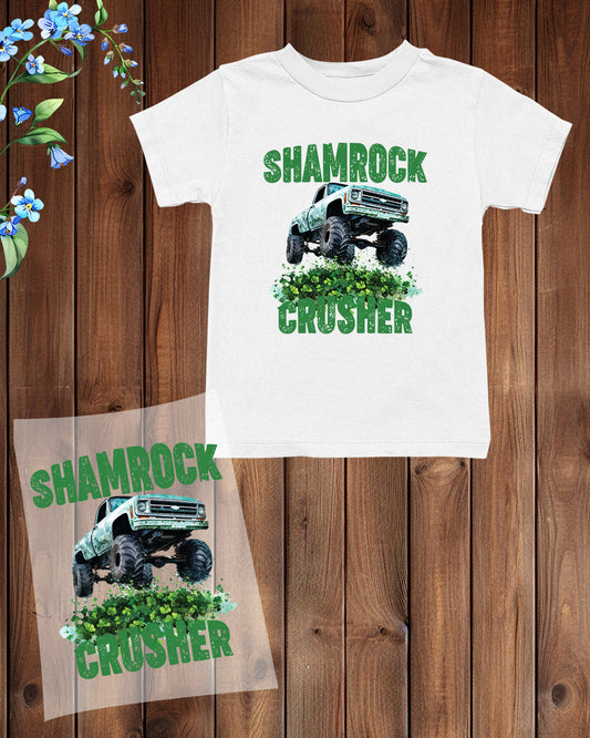 Shamrock Crusher Kids St Patrick's Day DTF Transfer Film