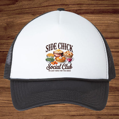Side Chick Social Club Thanksgiving DTF Transfer Ready to Press, Turkey Dinner Heat Transfer For Shirt, Thanksgiving UV Sticker Prints