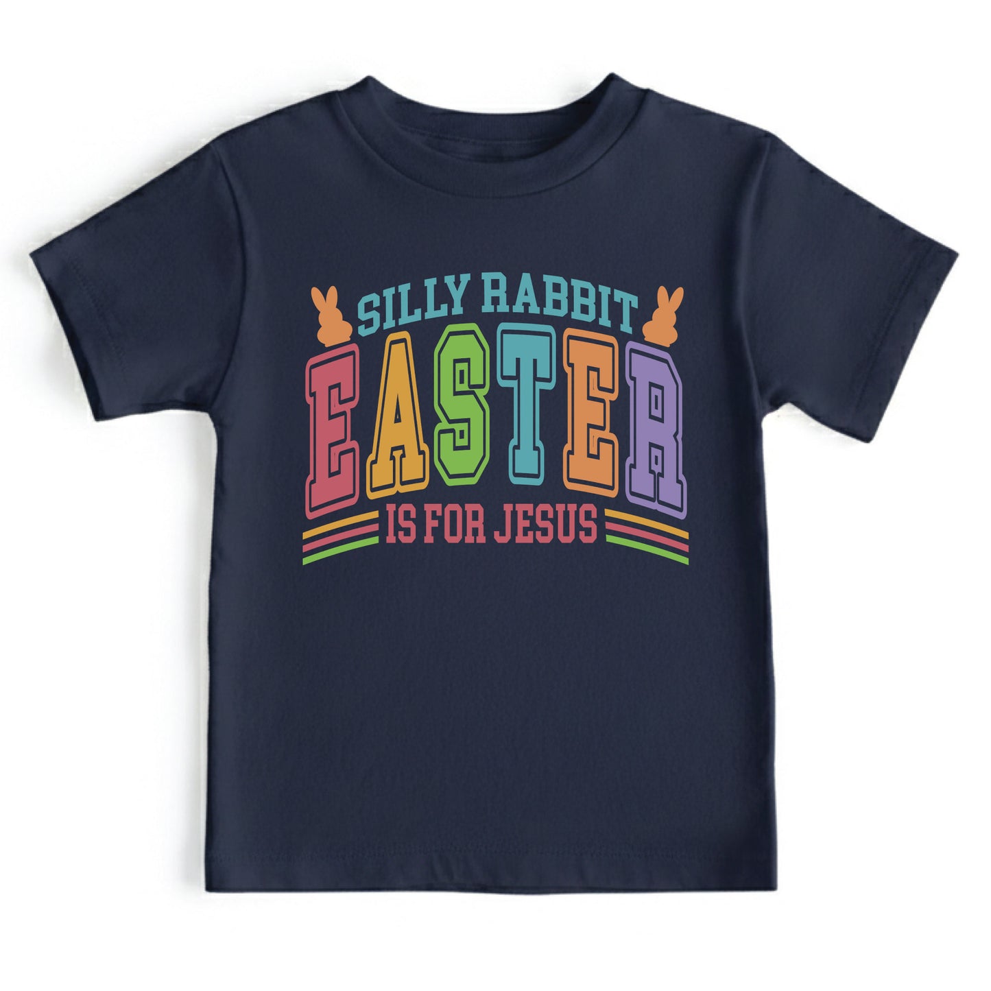 Silly Rabbit Easter Is For Jesus Childrens T Shirt Christian Easter Sweatshirt Jesus Bunny Baby Bodysuit Easter Retro Longsleeve