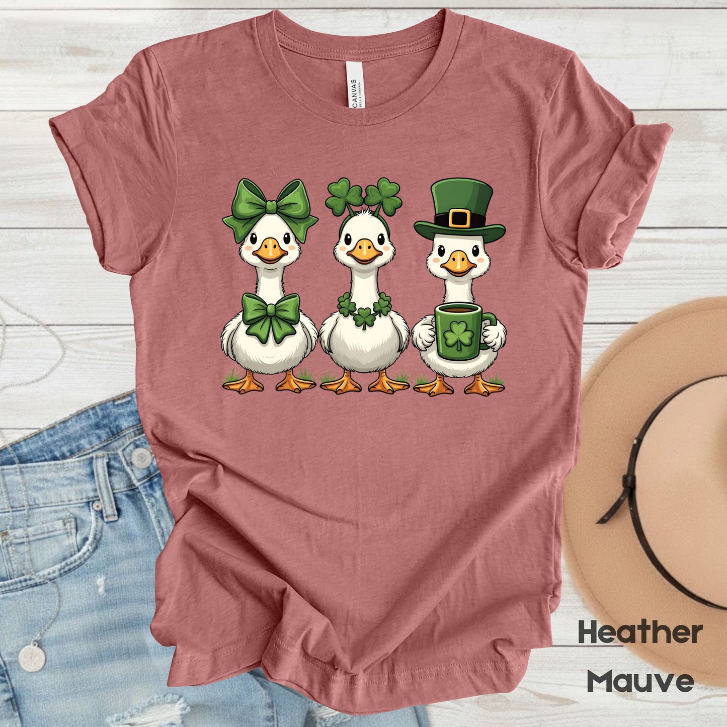 Silly Goose Character Shirt St. Patrick’s Day Shamrock Sweatshirt Saint Patrick Party Tees Irish Green Sweater For Men Women Kids