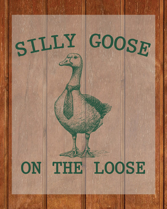 Silly Goose on the Loose DTF Transfer