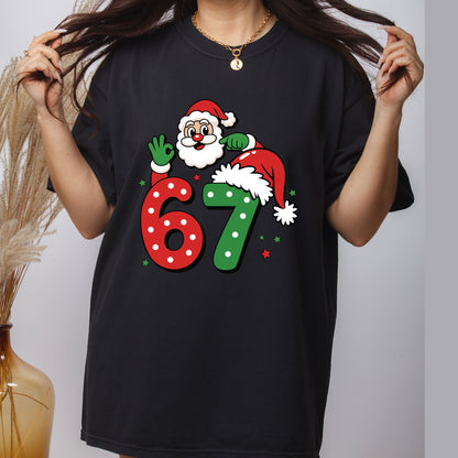 Funny Six Seven Meme Christmas Premade Gang Sheet DTF Transfer Ready to Press, Santa Says Six Seven Heat Transfer Designs, Iron on Transfer