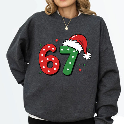 Funny Six Seven Meme Christmas Premade Gang Sheet DTF Transfer Ready to Press, Santa Says Six Seven Heat Transfer Designs, Iron on Transfer