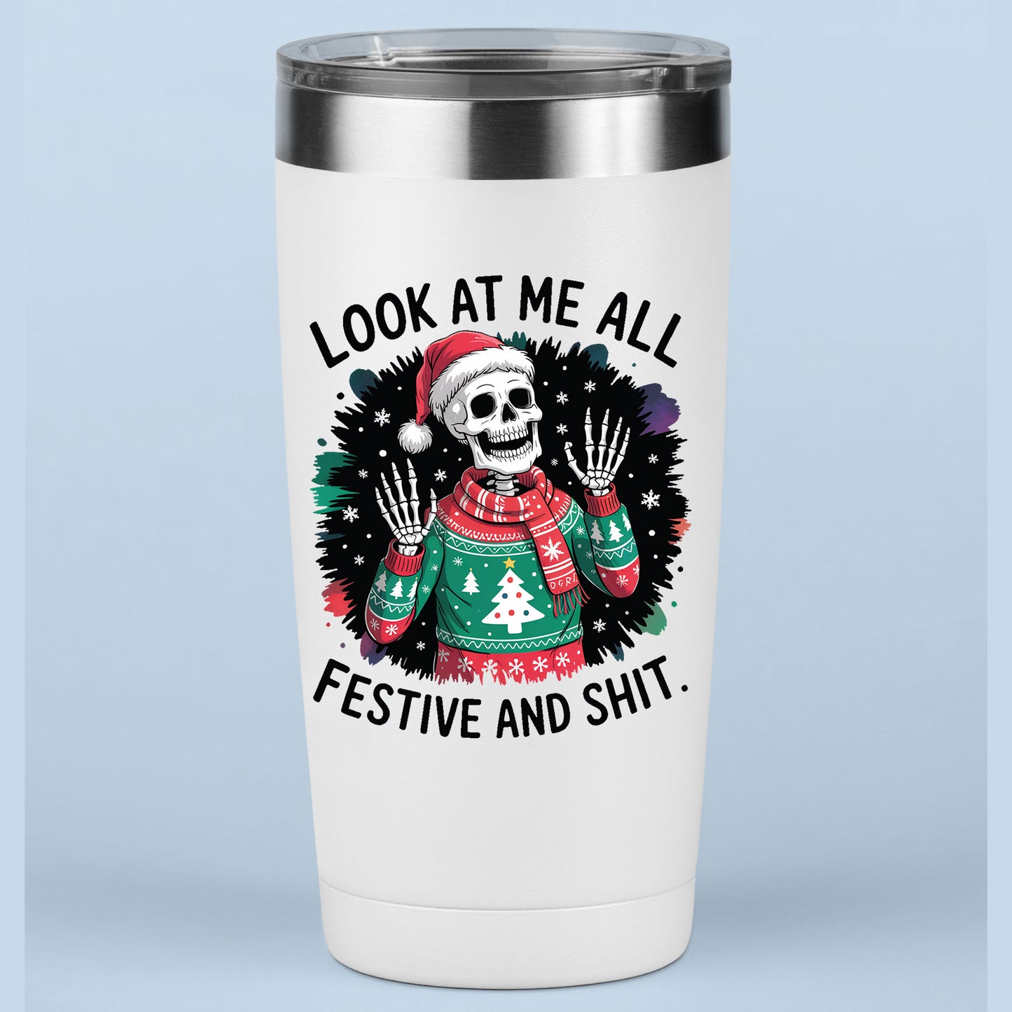 Skeleton Christmas DTF Transfer
