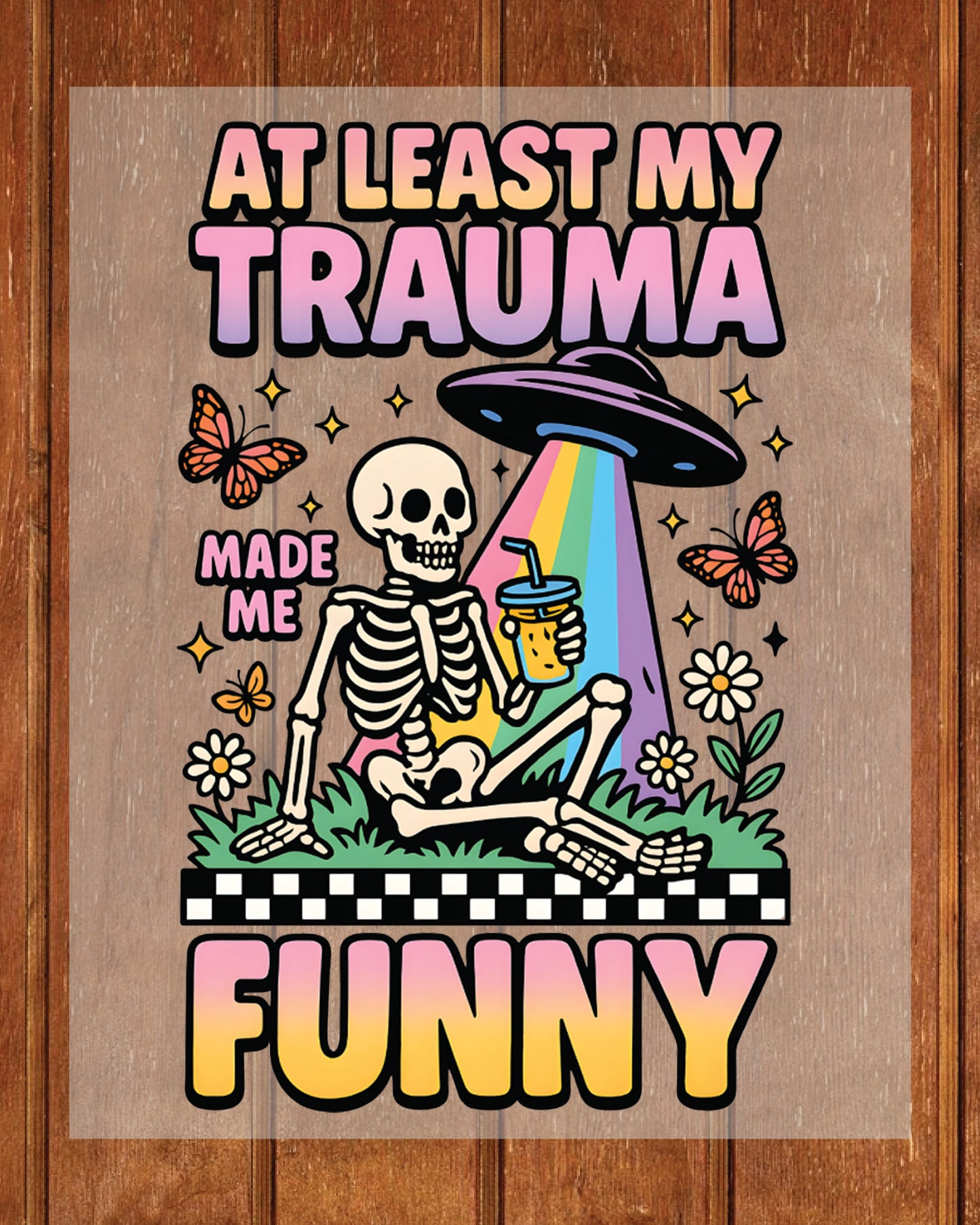 Skeleton Mental Health DTF Transfer