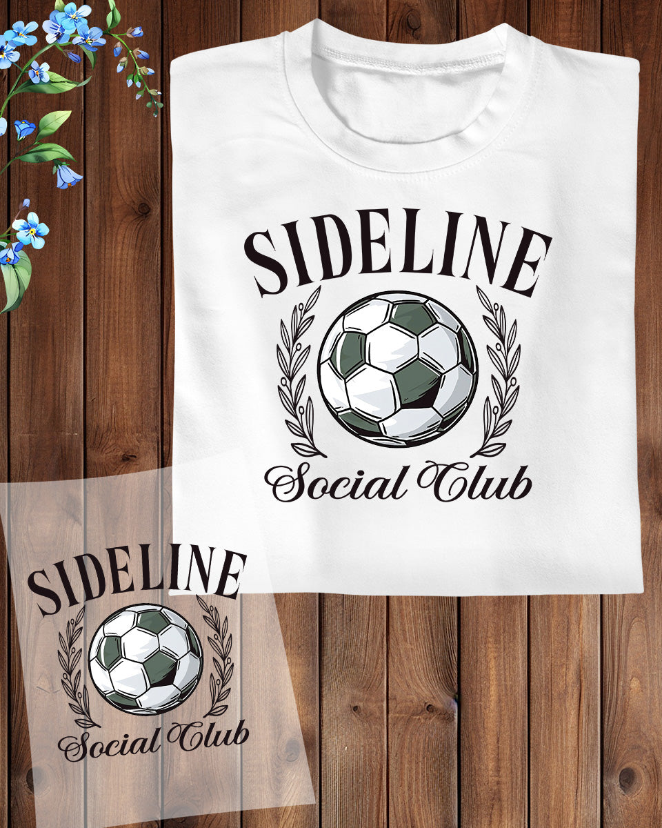 Sideline Social Club Soccer DTF Transfer Film