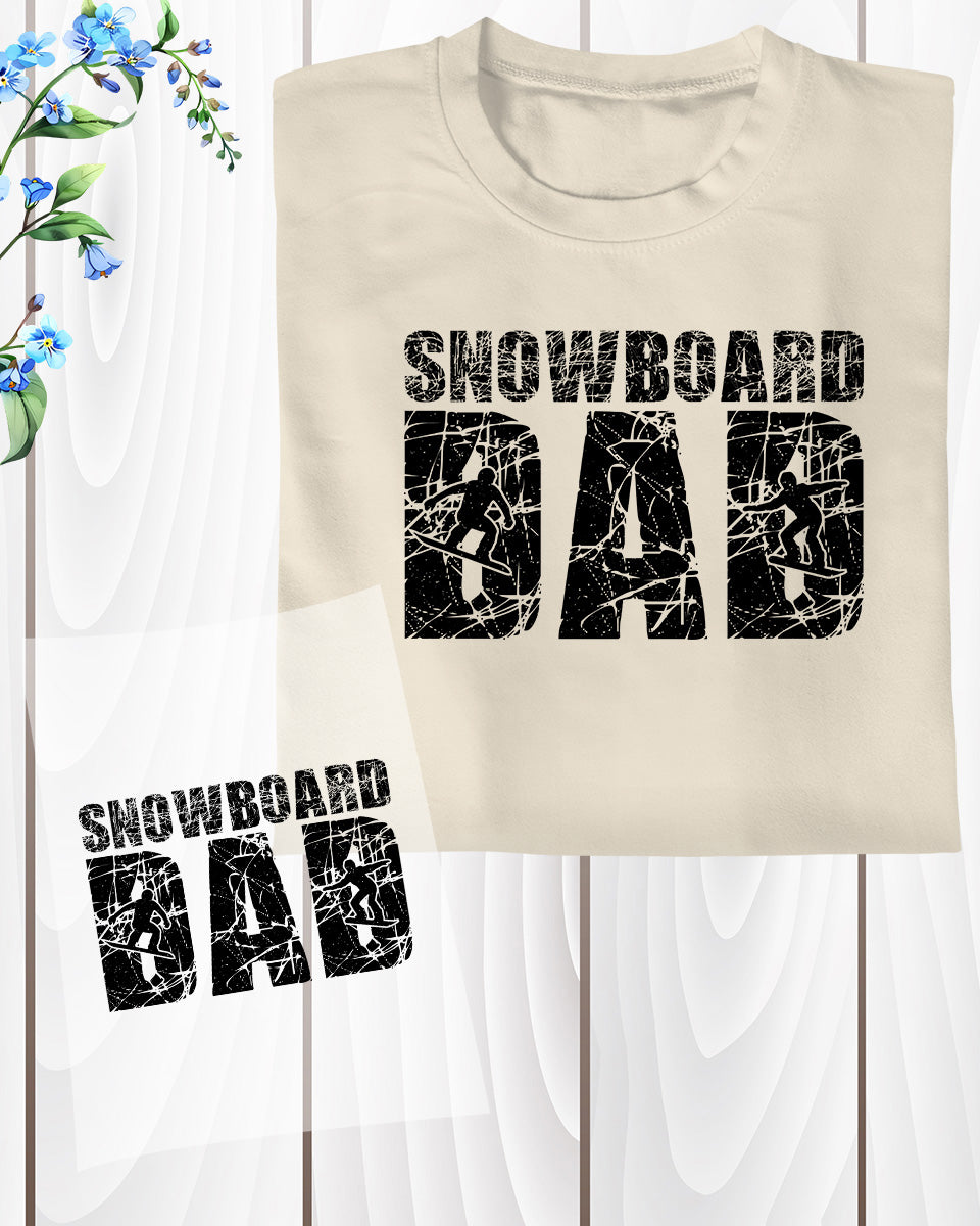 Snowboard Dad DTF Transfer Sheets