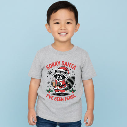 Feral Christmas Kids Crewneck Sweatshirt Funny Santa Holiday Pullover Toddler Festive Sweater Cute Xmas Winter Shirt