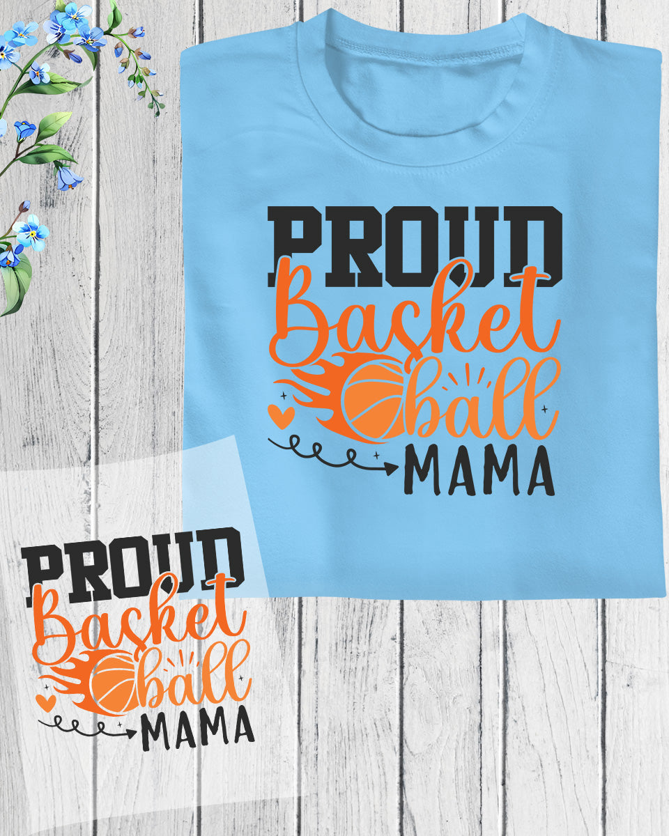 Proud Basketball Player Mama DTF Transfer Film