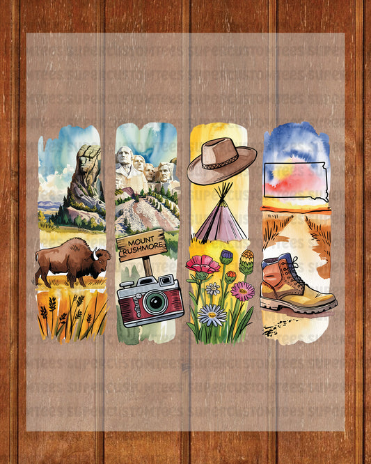 South Dakota DTF Transfer Ready to Press