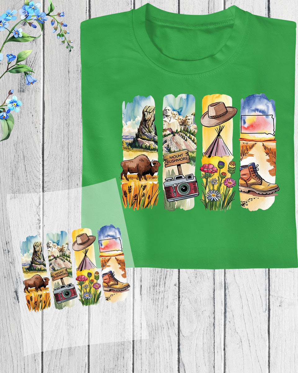 South Dakota DTF Transfer Ready to Press