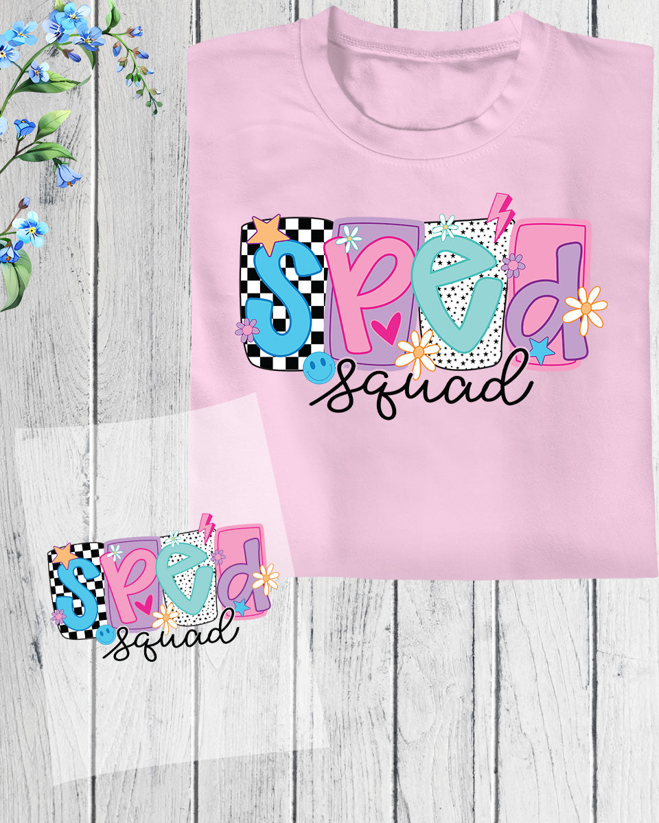 SPED Squad Special Education Squad DTF Transfer