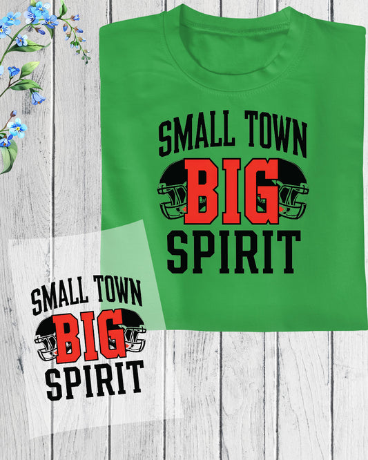 Small Town Big Spirit Football Retro DTF Transfer Film