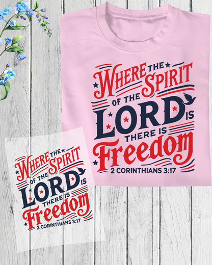 Spirit of The Lord Heat Transfer for Shirts