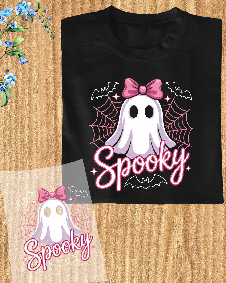 Spooky Ghost Coquette Halloween DTF Transfer