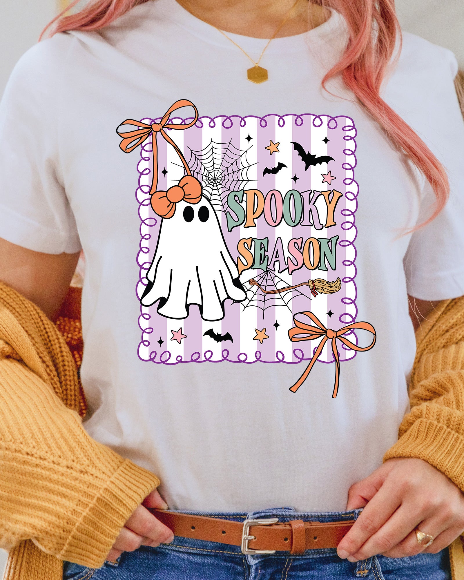 Spooky Season Coquette Ghost DTF Transfer