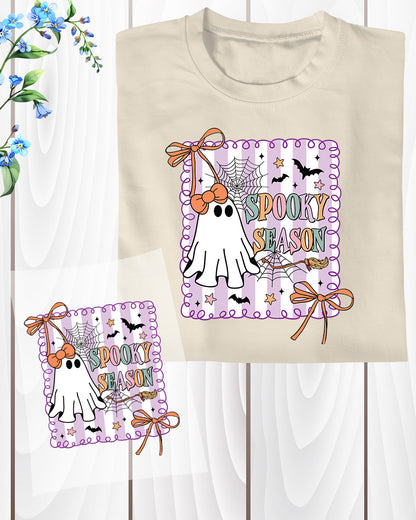 Spooky Season Coquette Ghost DTF Transfer