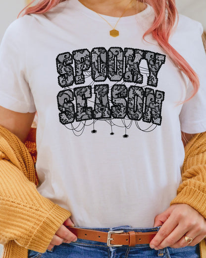 Spooky Season Lace Halloween Gothic DTF Transfer