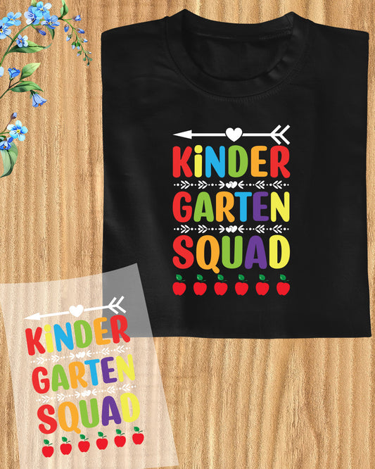 Kindergarten Squad Gift DTF Transfer Film