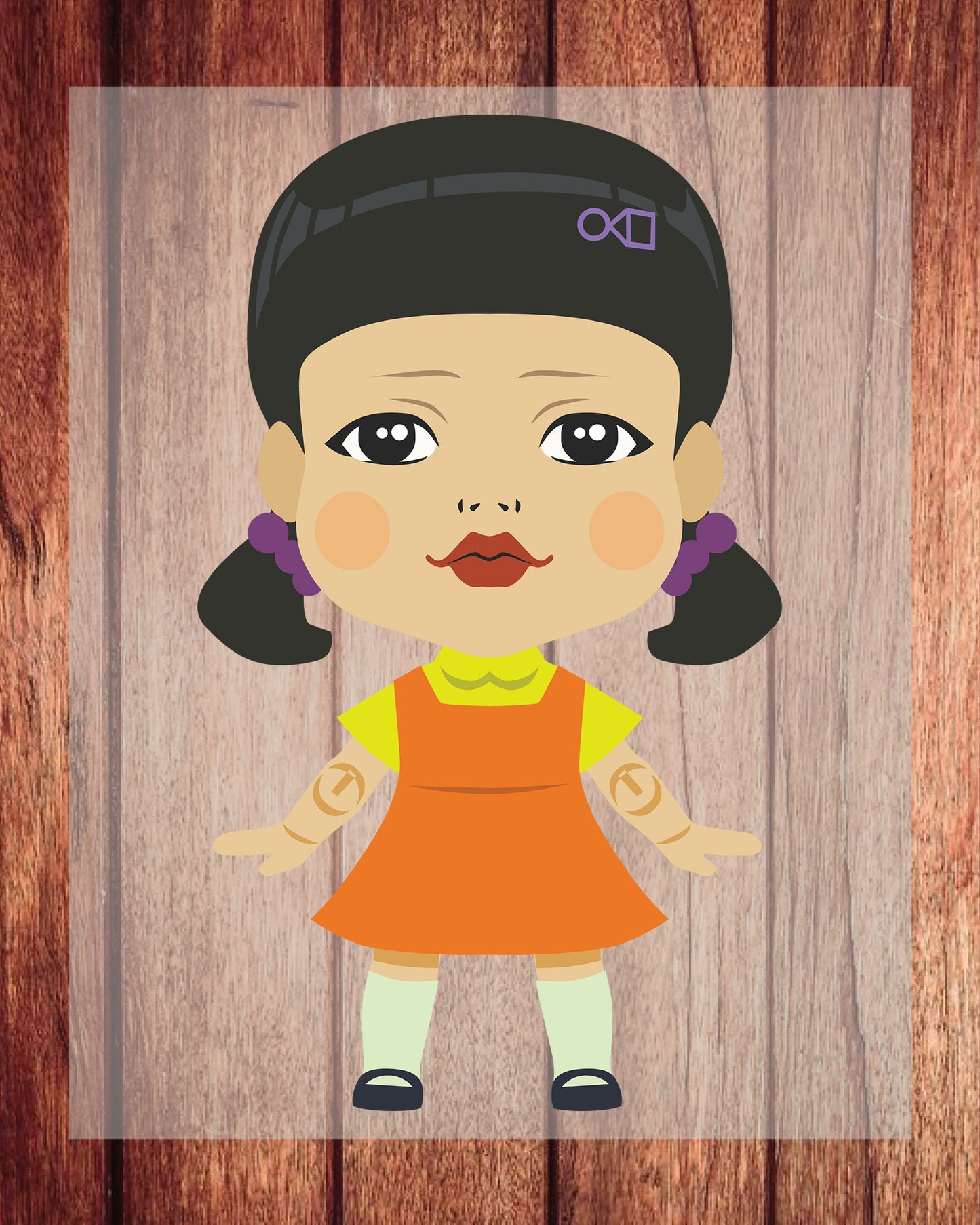 Squid Game Doll DTF Transfers Ready To Press