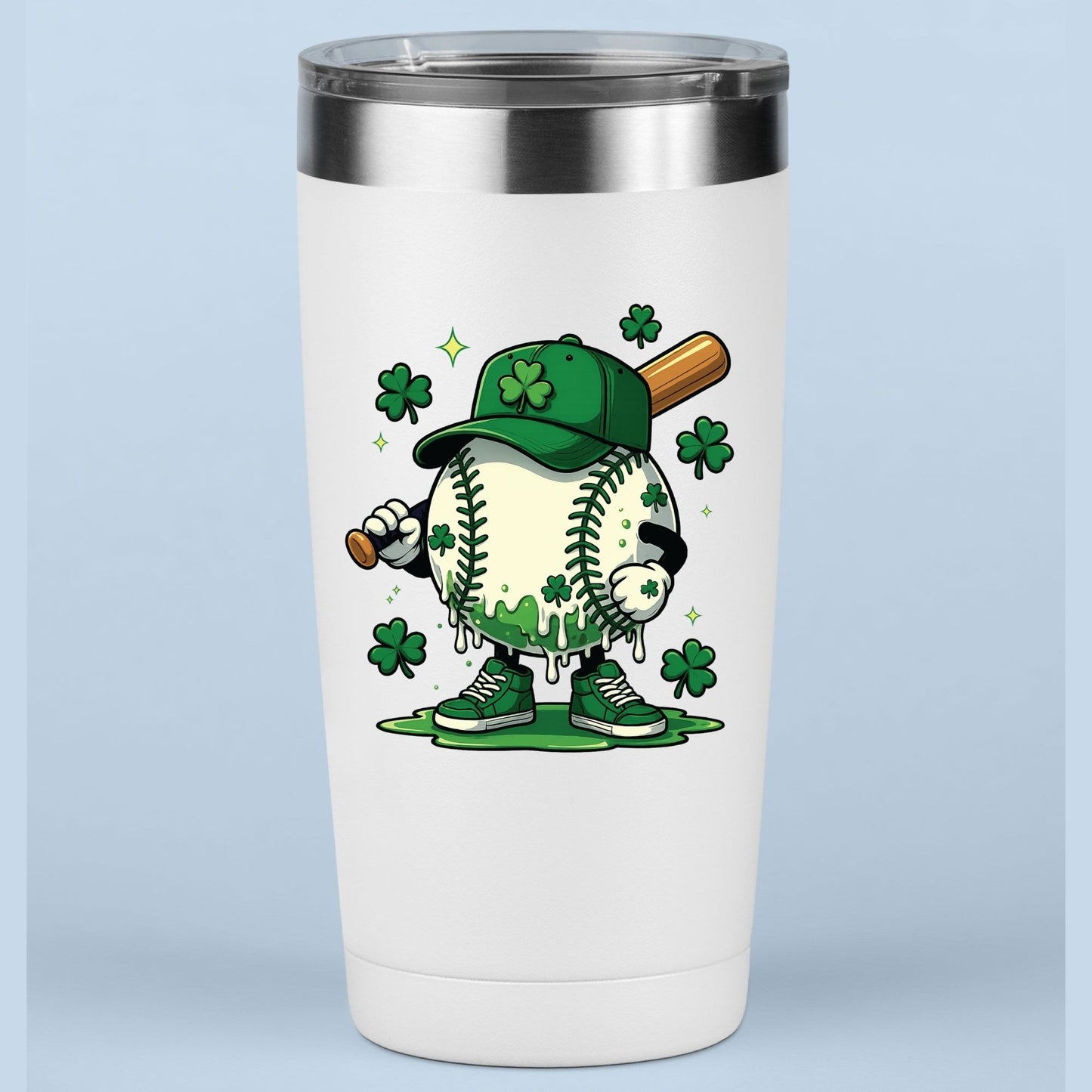 St. Patrick’s Day Baseball DTF Transfer ready to Press
