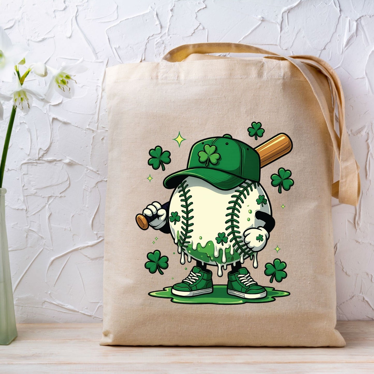 St. Patrick’s Day Baseball DTF Transfer ready to Press