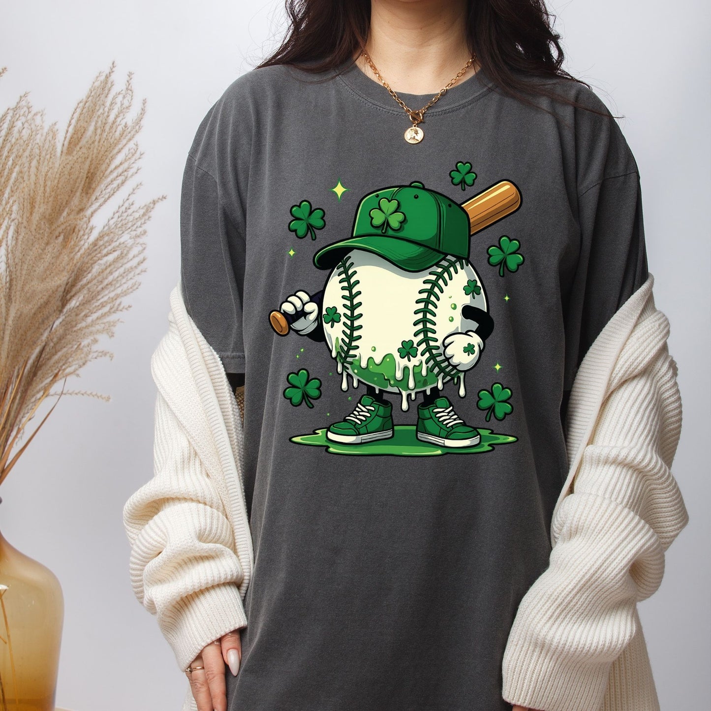 St. Patrick’s Day Baseball DTF Transfer ready to Press