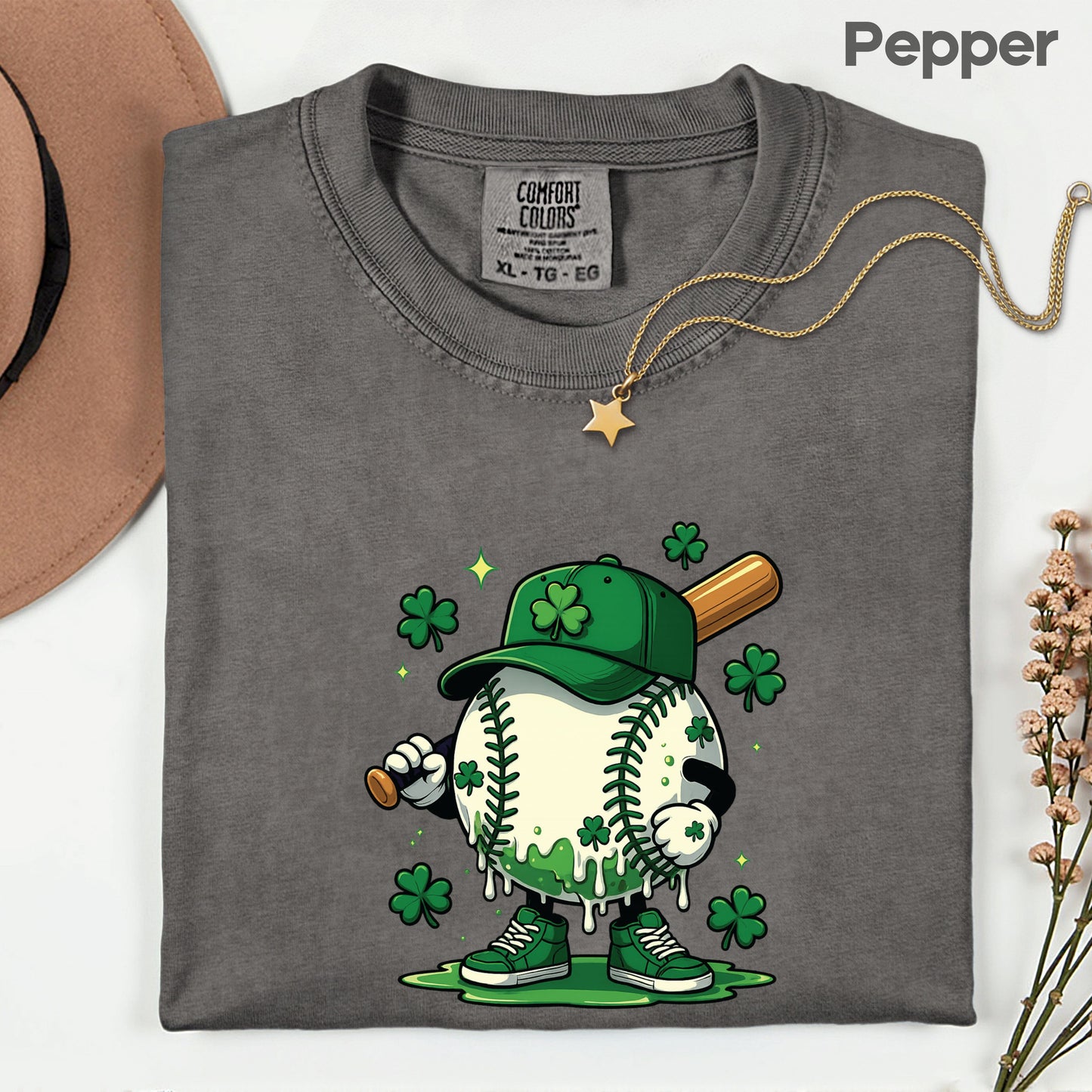 St Patrick’s Day Baseball Shirt Sports Shamrock Character Sweatshirt Saint Patrick Party Tees Irish Sweater For Men Women Kids