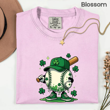 St Patrick’s Day Baseball Shirt Sports Shamrock Character Sweatshirt Saint Patrick Party Tees Irish Sweater For Men Women Kids