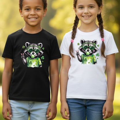 St Patrick’s Day Comfort Colors T Shirts Funny Raccoon Sweatshirt Irish Friends Animal Lover Gift Tees Saint patrick's Day Sweater