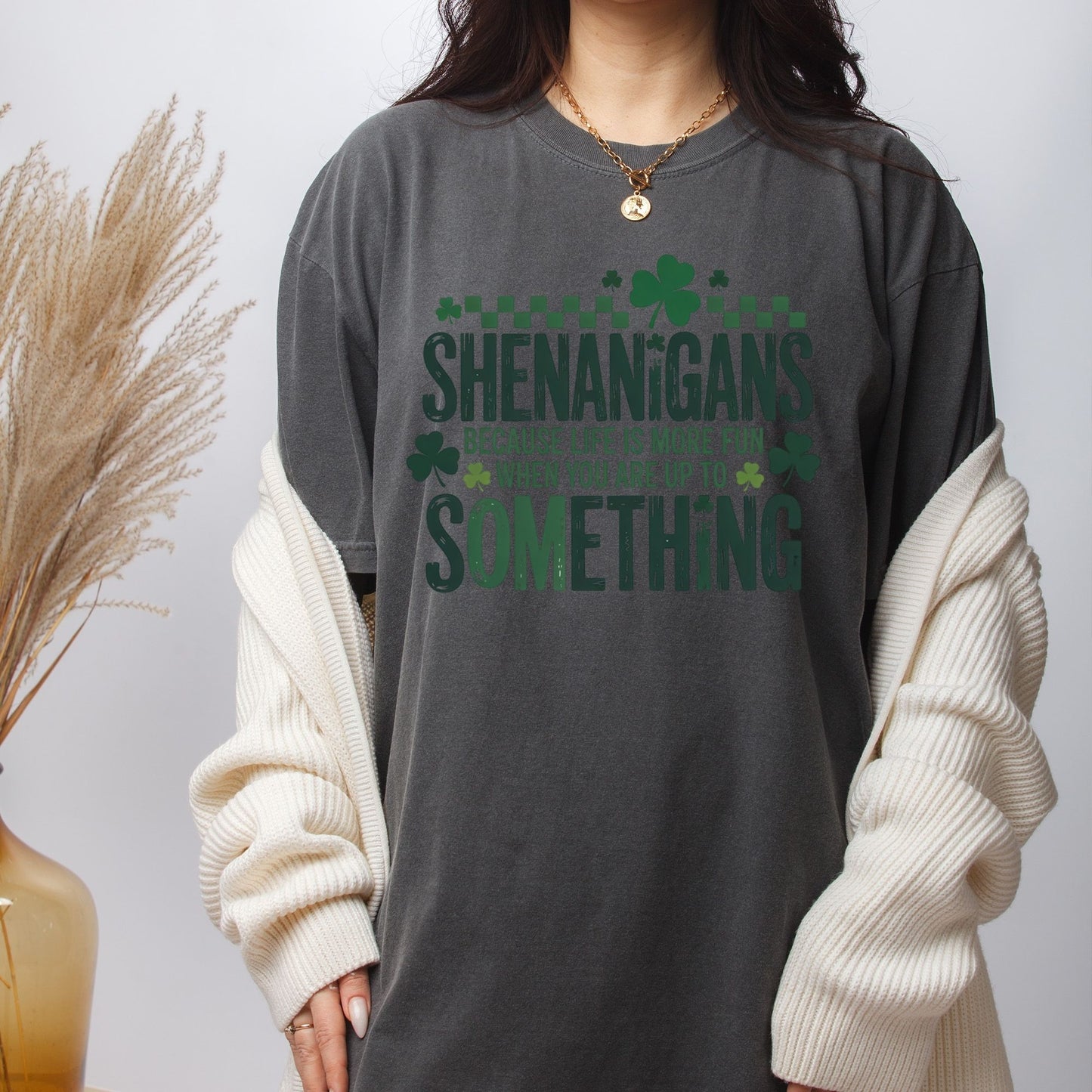 Shenanigans St. Patrick’s Day DTF Transfer ready to Press