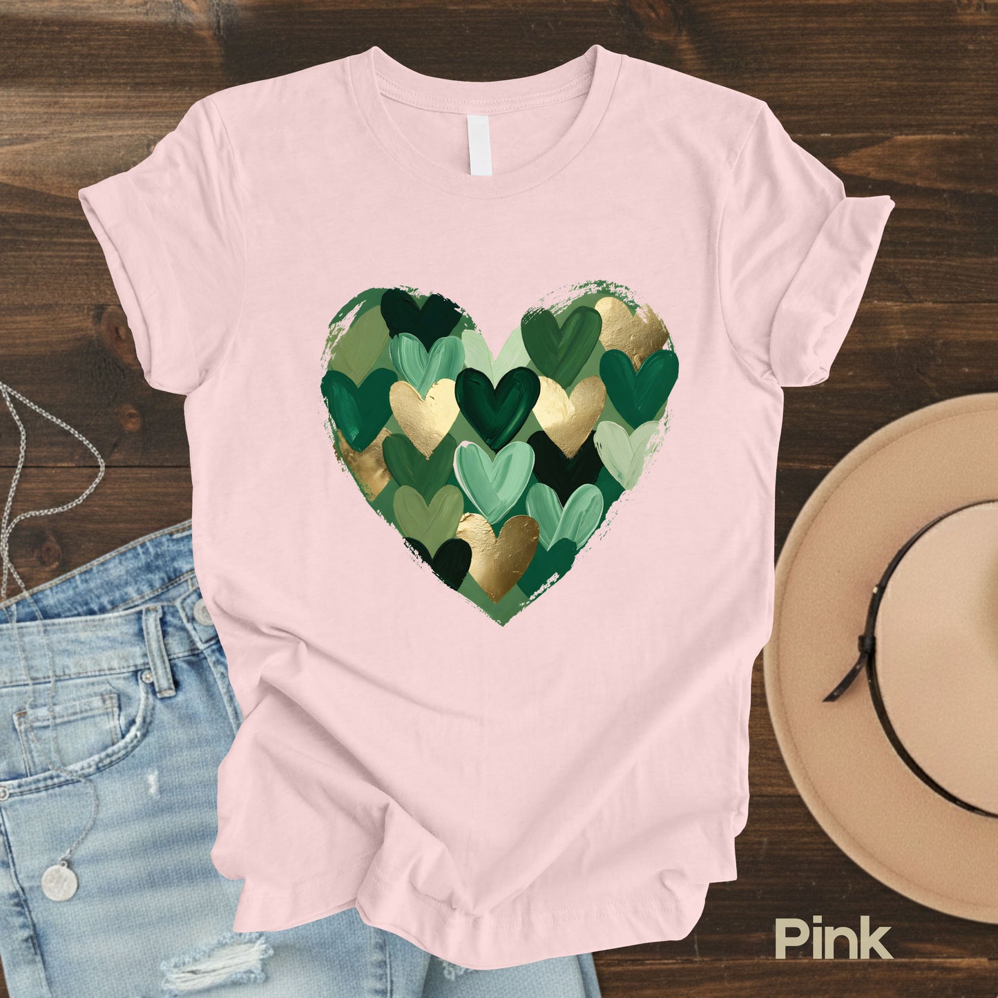 St. Patrick’s Day Heart Shirt Shamrock Sweatshirt Saint Patrick Party Tees Irish Green Sweater For Men Women Kids