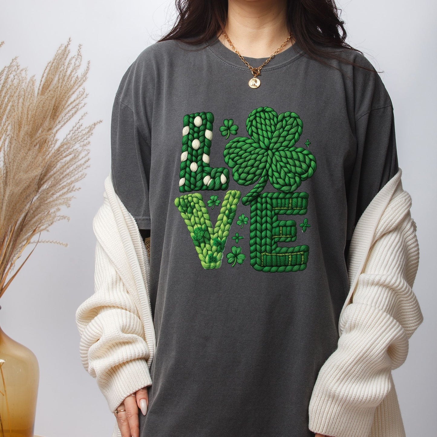 St Patrick’s Day Love DTF Transfer ready to Press