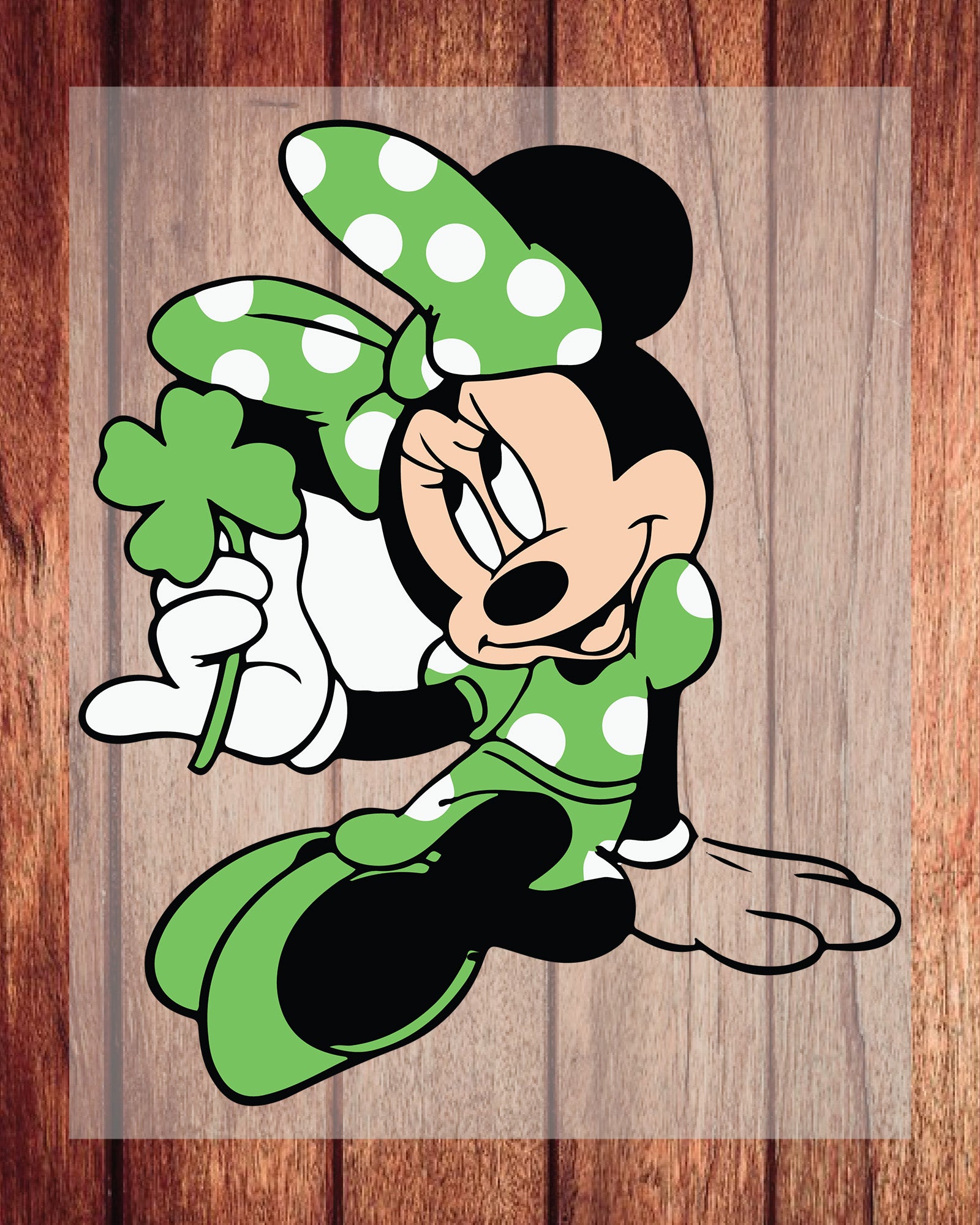 St Patrick’s Day Minnie DTF Transfers Ready To Press