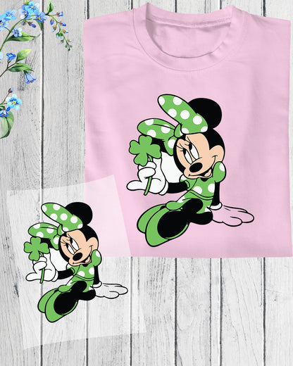 St Patrick’s Day Minnie DTF Transfers Ready To Press