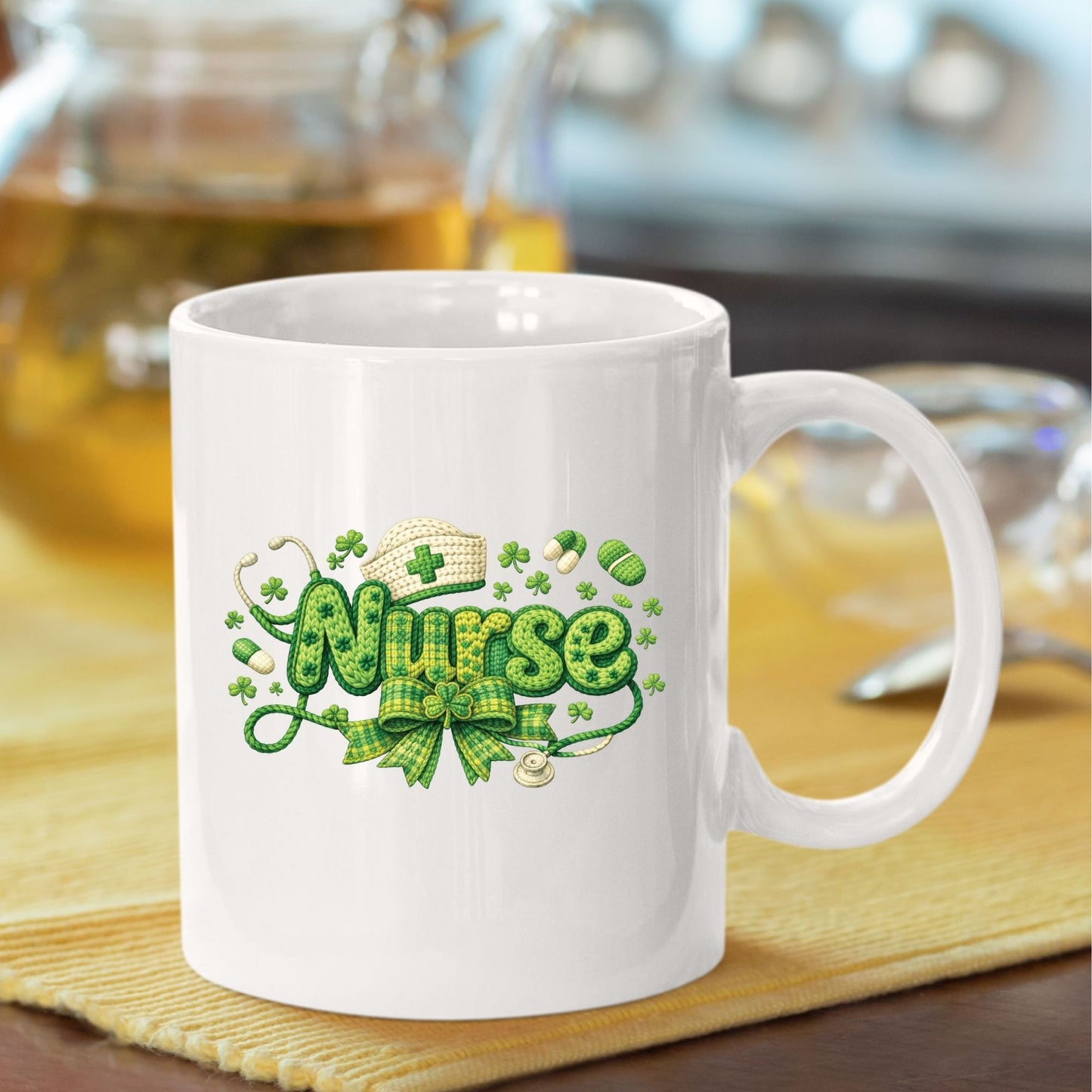 St Patrick’s Day Nurse DTF Transfer