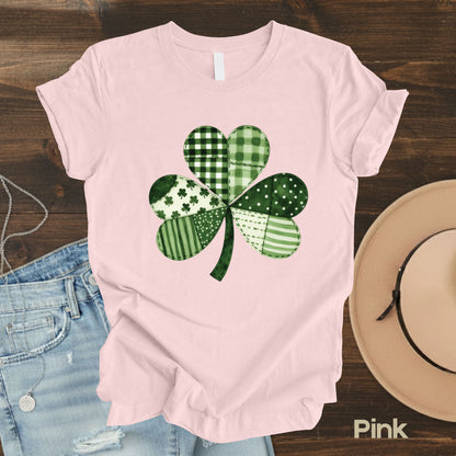 St Patrick’s Day Shirt Patchwork Shamrock Sweatshirt Saint Patrick Party Tees Irish Green Sweater For Men Women Kids