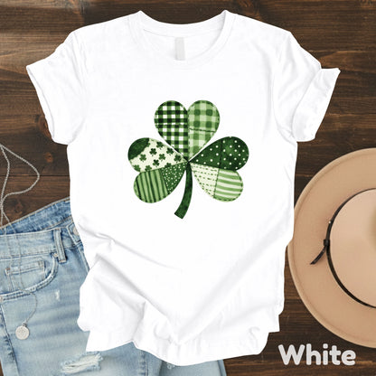 St Patrick’s Day Shirt Patchwork Shamrock Sweatshirt Saint Patrick Party Tees Irish Green Sweater For Men Women Kids