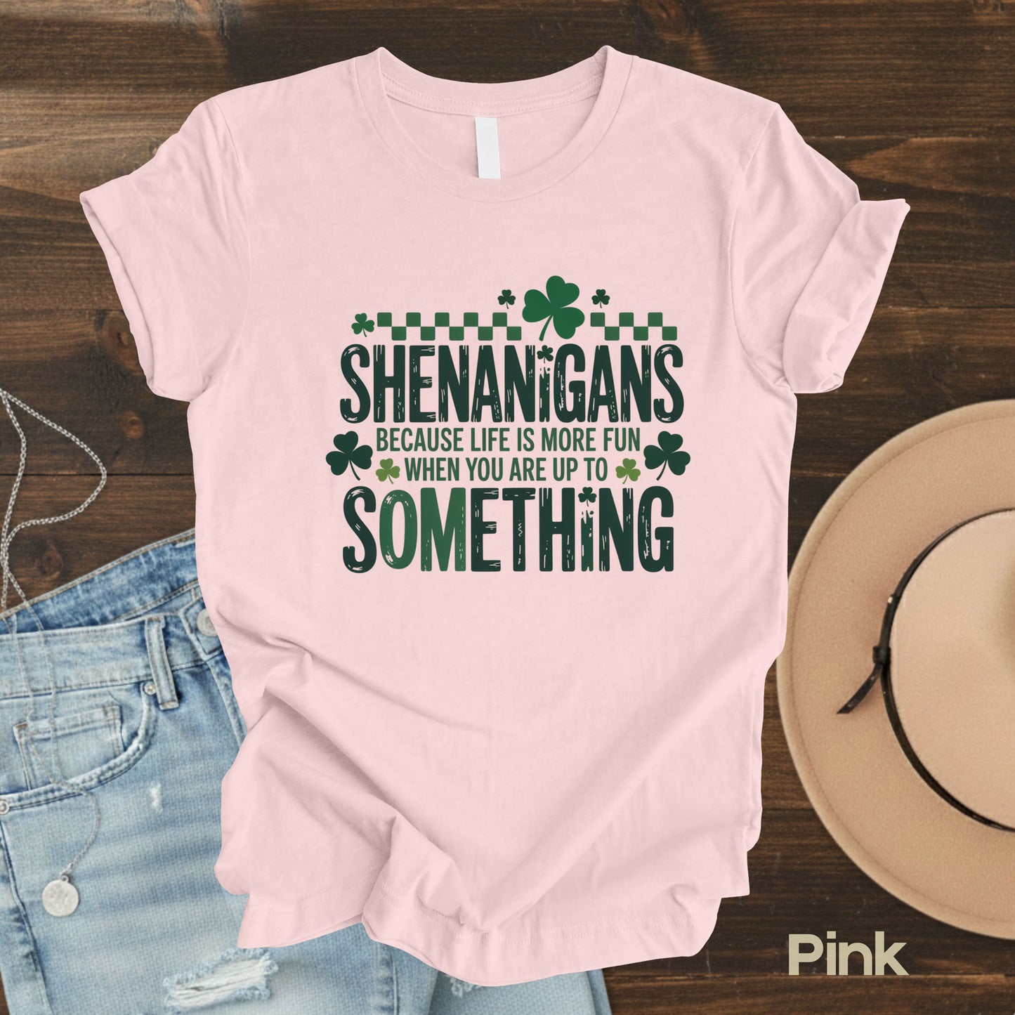 St. Patrick’s Day Shirts Shenanigans Quote Shamrock Sweatshirt Saint Patrick Party Tees Irish Green Sweater For Men Women Kids