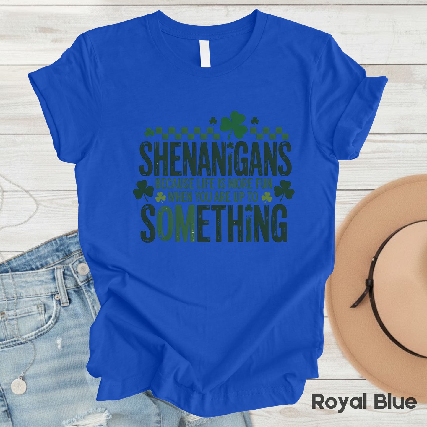 St. Patrick’s Day Shirts Shenanigans Quote Shamrock Sweatshirt Saint Patrick Party Tees Irish Green Sweater For Men Women Kids