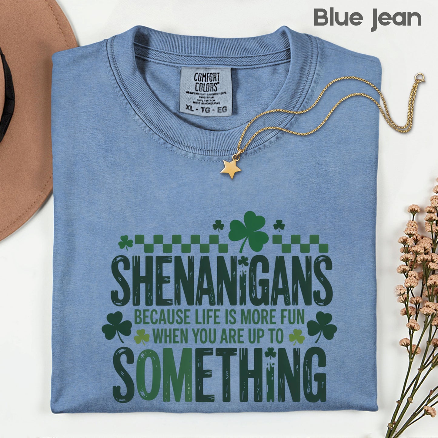 St. Patrick’s Day Shirts Shenanigans Quote Shamrock Sweatshirt Saint Patrick Party Tees Irish Green Sweater For Men Women Kids