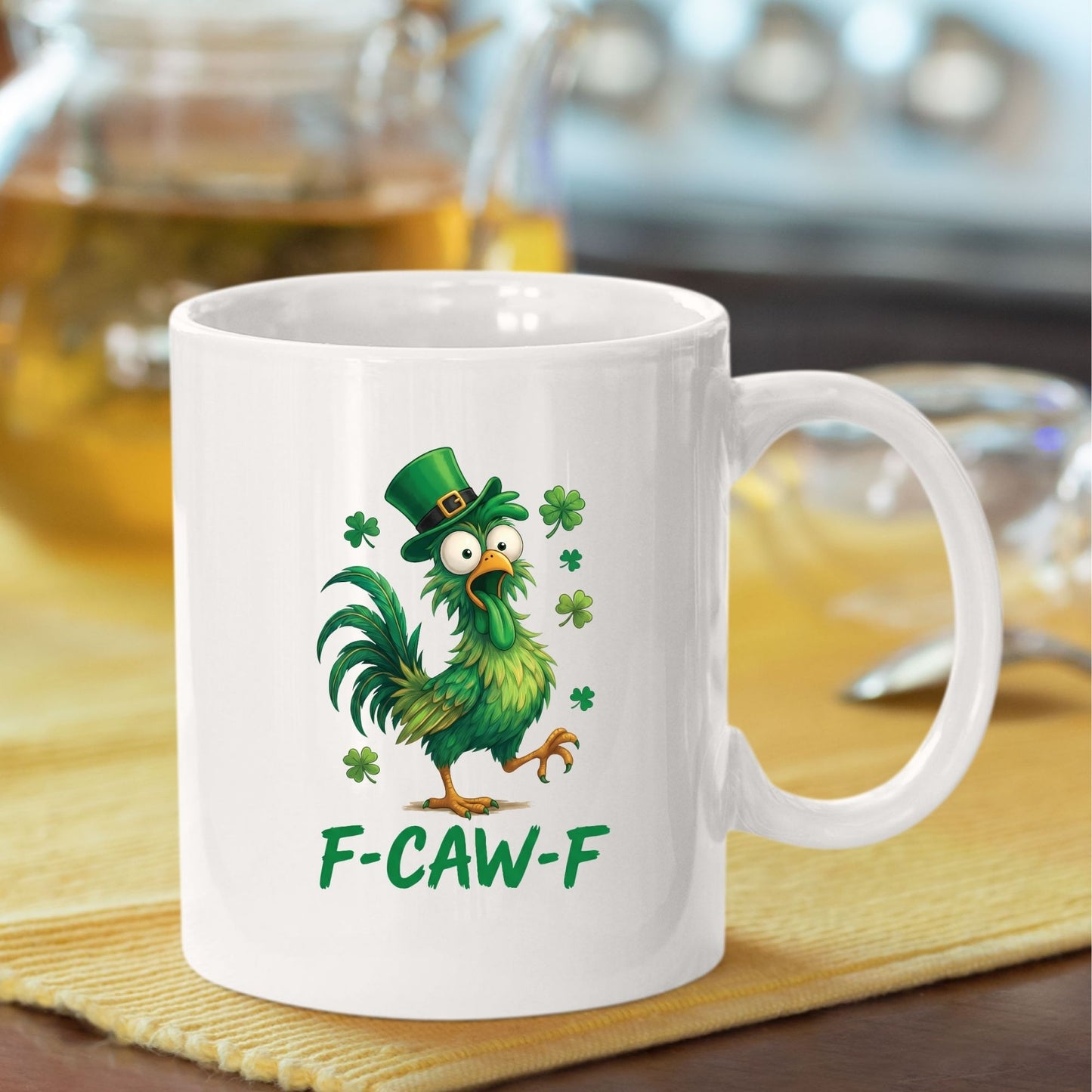 F-CAW-F Rooster St Patrick’s DTF Transfer ready to Press