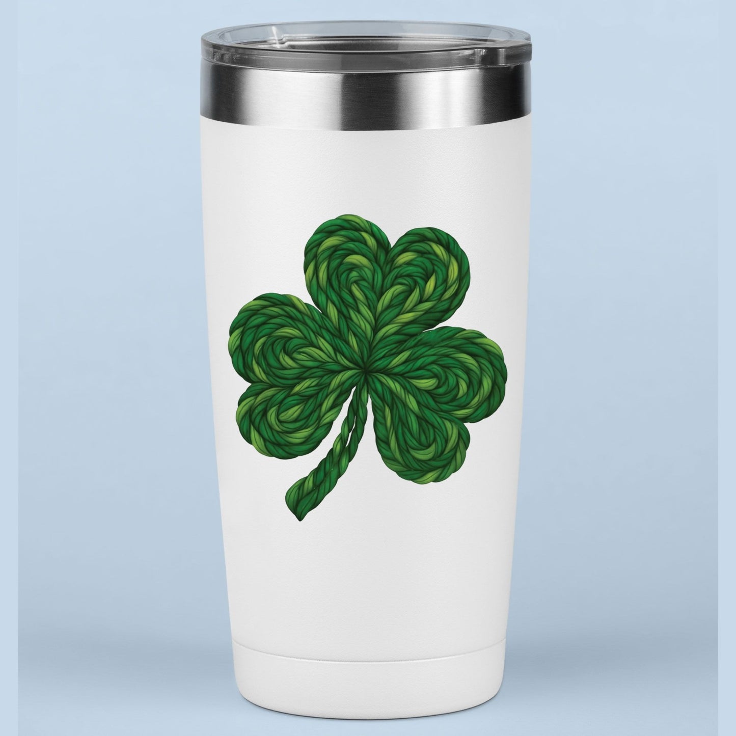 St. Patrick’s Shamrock DTF Transfer ready to Press Faux Crochet